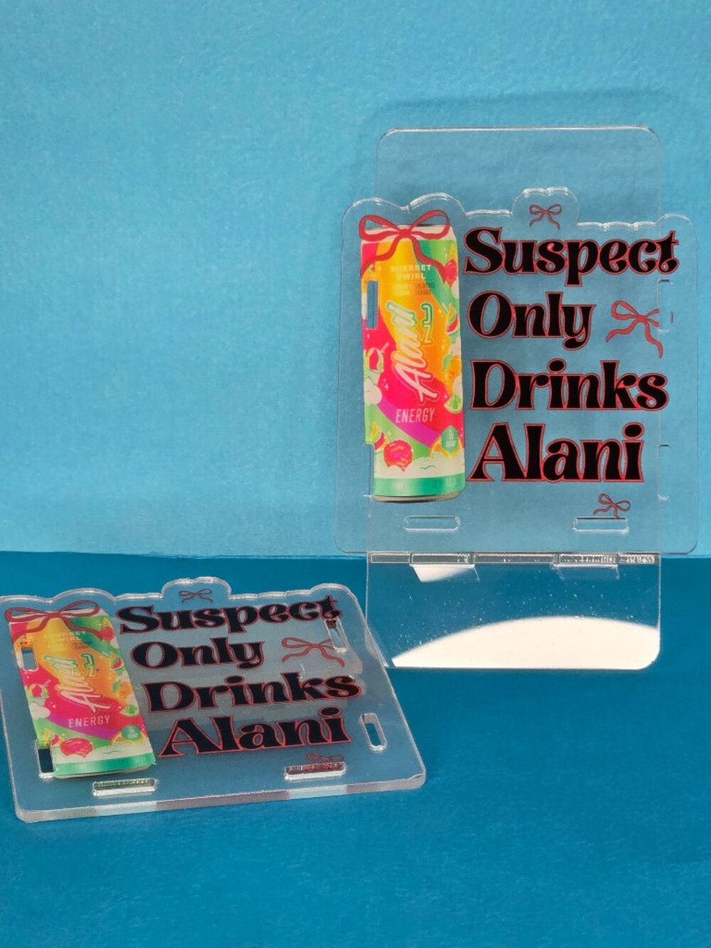 Acrylic Pen Holder, "Suspect only drinks Alani"